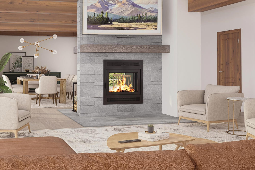 Ambiance Ambiance Fireplaces Elegance 42 See-Thru Built-in Wood Fireplace UW0500 Fireplace Finished - Wood