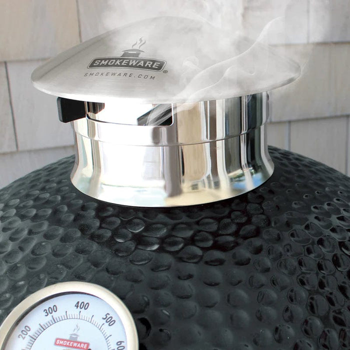 Smokeware Chimney Cap Big Green Egg SMOKE 101 Chadwicks Hacks