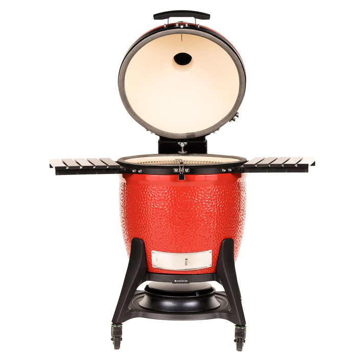 Kamado Joe Kamado Joe - Big Joe III Cart with Aluminum Side Shelves KJ15041021 Barbecue Finished - Charcoal 811738027203