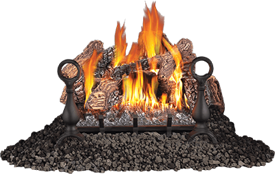 Napoleon Napoleon Fiberglow 18 Gas Log Set (Natural Gas) GL18NE Fireplace Finished - Gas