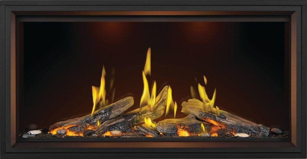 Napoleon Napoleon Tall Linear Vector 50 Gas Fireplace w/ Luminous Logs TLV50LN Fireplace Finished - Gas