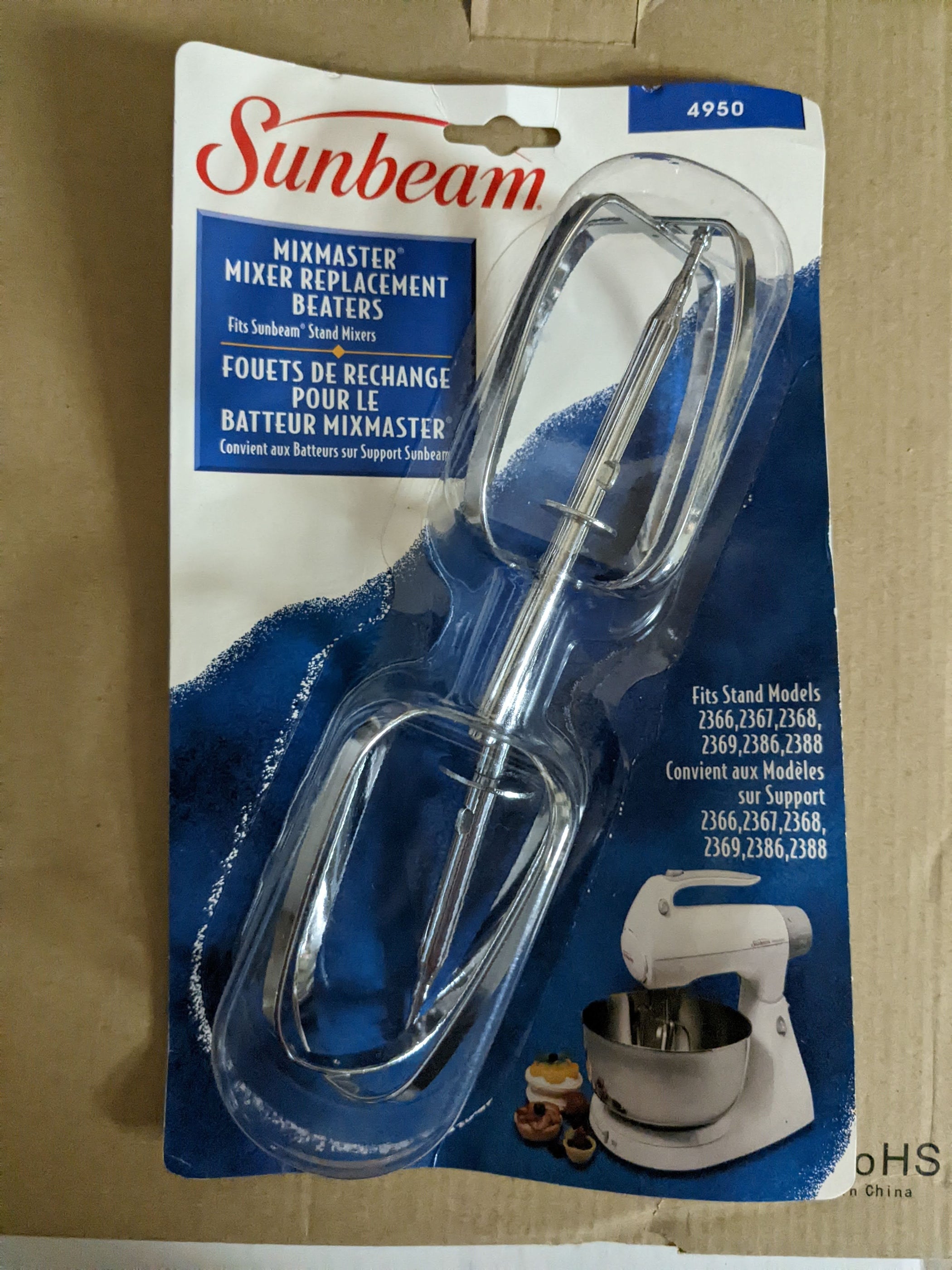 Sunbeam Mixmaster Stand Mixer Replacement Beaters - 004950000000 ...