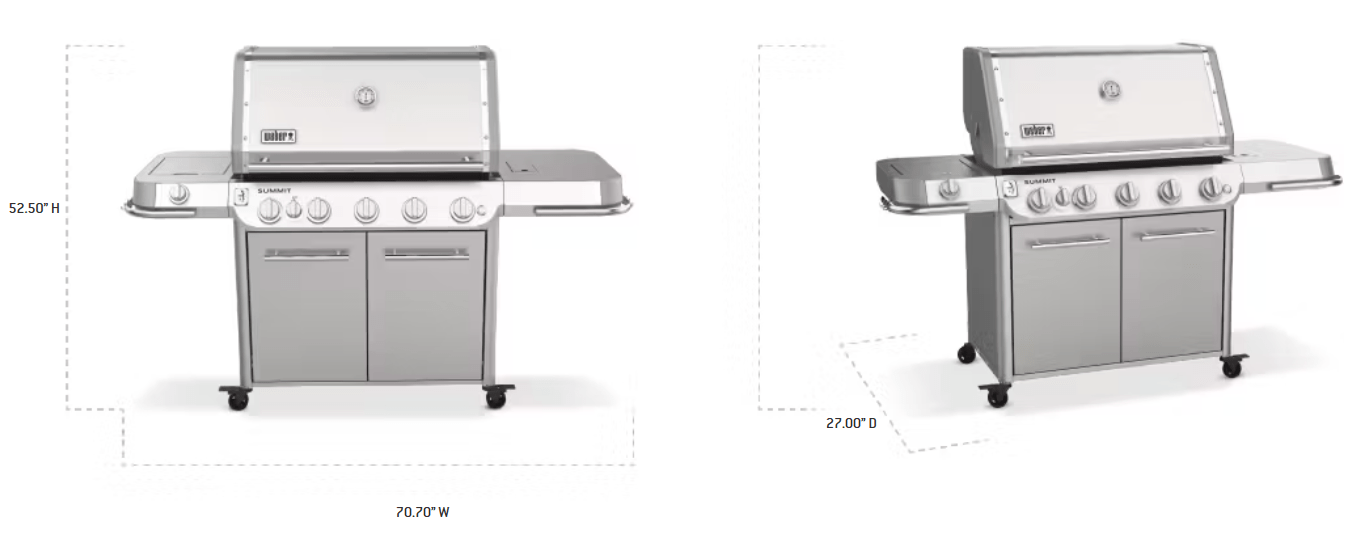 Weber Weber Summit FS38 S Gas Grill (Stainless Steel) Barbecue Finished - Gas