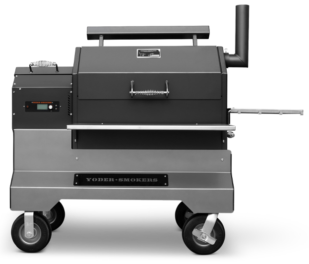 Yoder Yoder YS640s Competition Pellet Grill w/ Stainless Steel Shelves & Drawer Barbecue Finished - Pellet